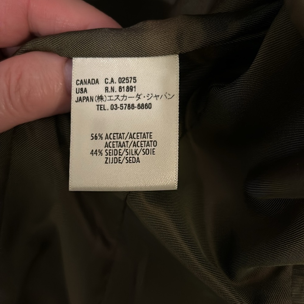 Escada green blazer size M Silk and Acetate - Picture 7 of 8